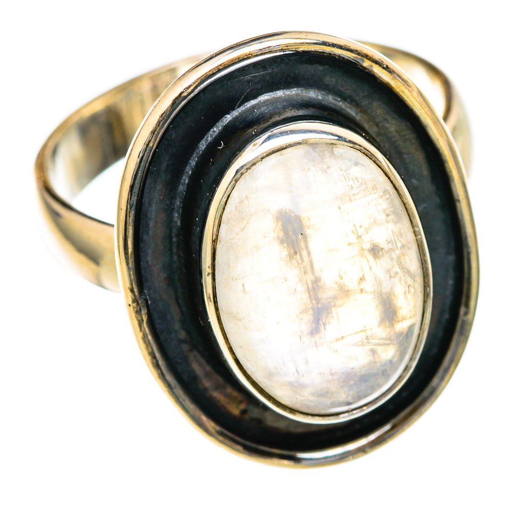 Rainbow Moonstone Rings handcrafted by Anasilvercos - RING103619 - Photo 2