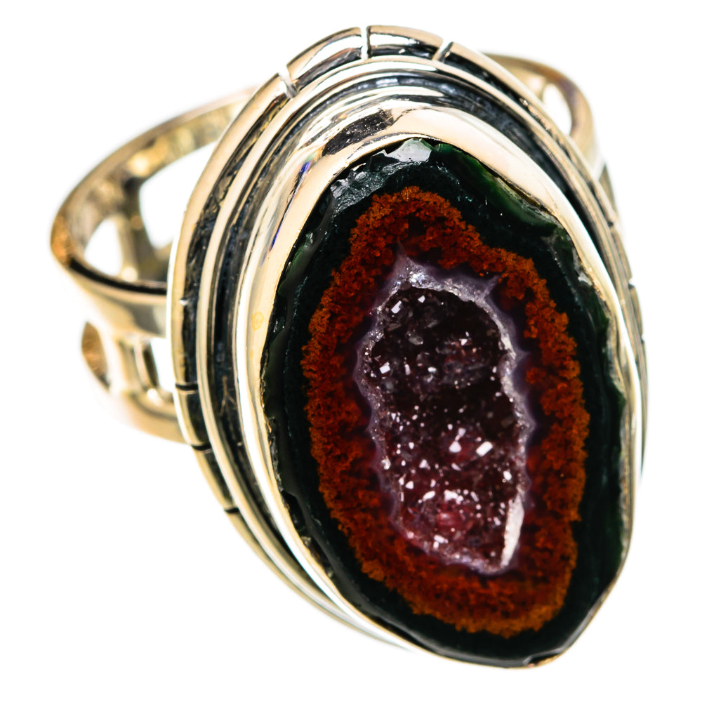 Coconut Geode Druzy Rings handcrafted by Anasilvercos - RING105095 - Photo 2