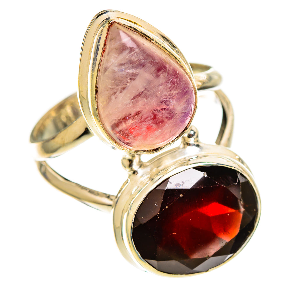Pink Moonstone Rings handcrafted by Anasilvercos - RING111181 - Photo 2