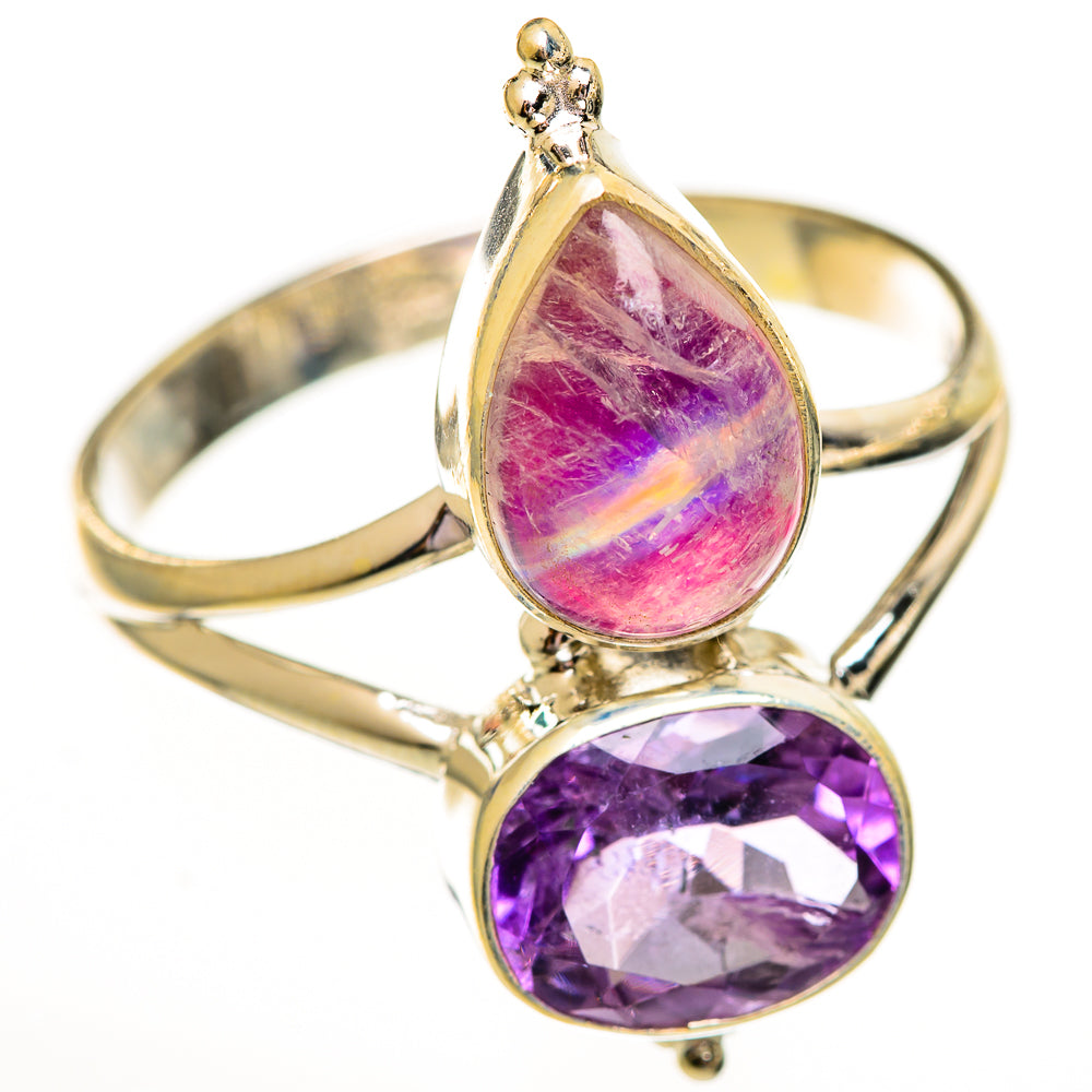 Pink Moonstone Rings handcrafted by Anasilvercos - RING111965 - Photo 2