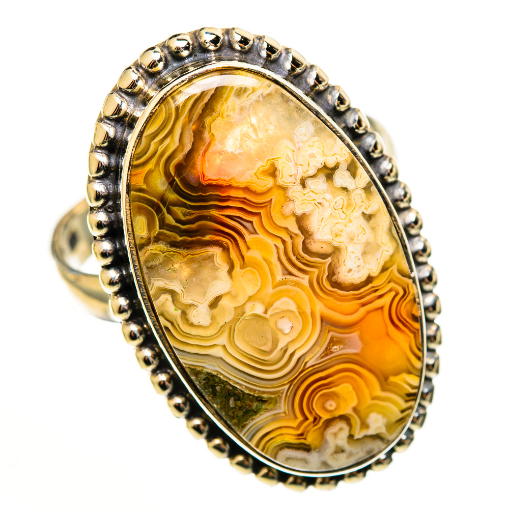 Laguna Lace Agate Rings handcrafted by Anasilvercos - RING113333 - Photo 2