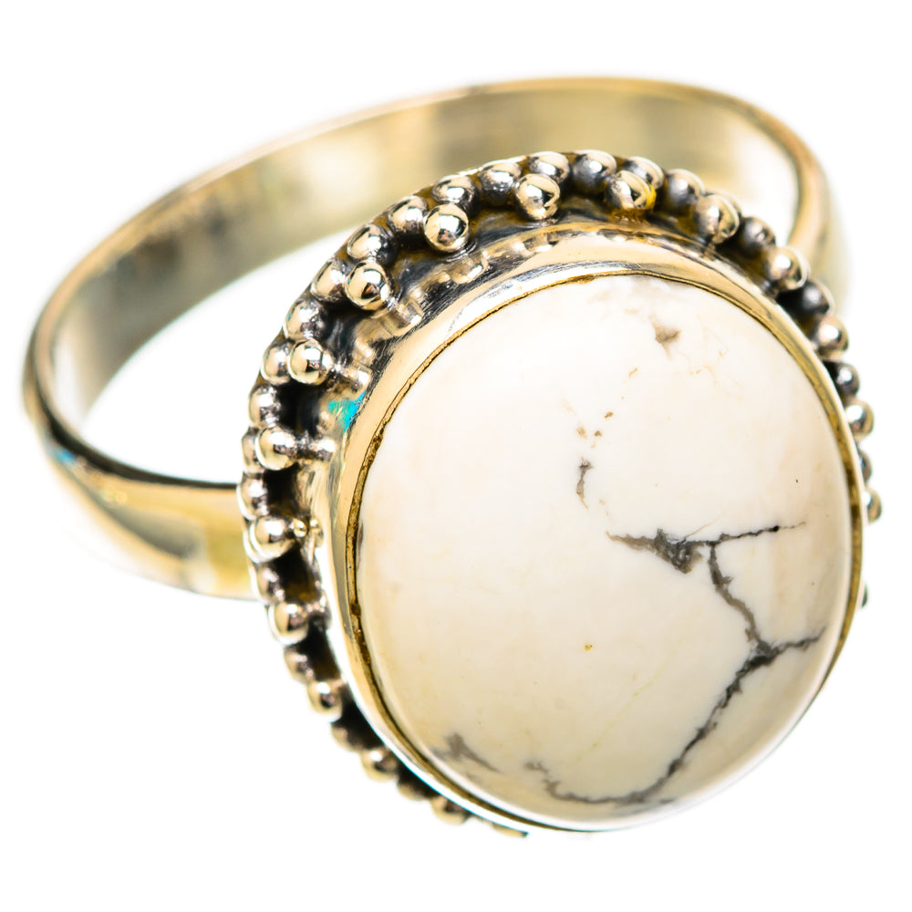 Howlite Rings handcrafted by Anasilvercos - RING118082 - Photo 2