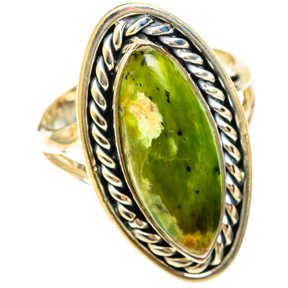 Australian Green Opal Rings handcrafted by Anasilvercos - RING122447 - Photo 2