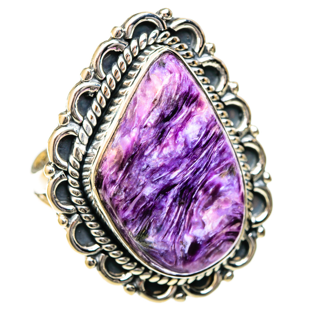 Charoite Rings handcrafted by Anasilvercos - RING122648 - Photo 2