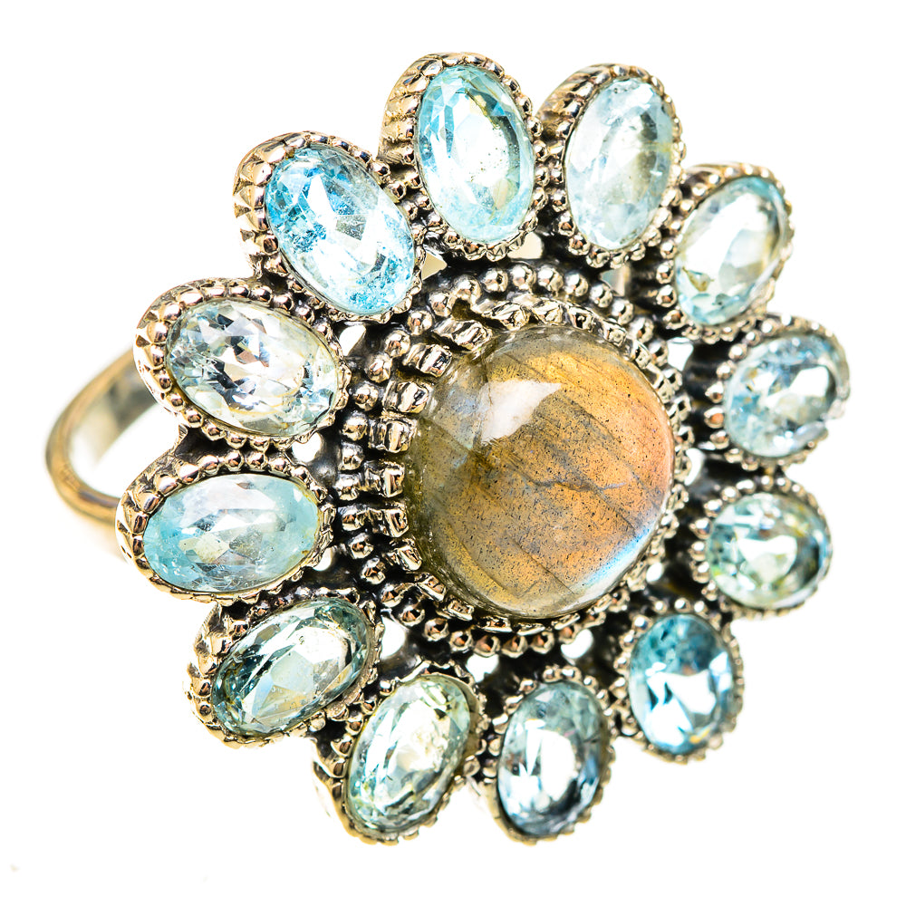 Labradorite Rings handcrafted by Anasilvercos - RING123265 - Photo 2