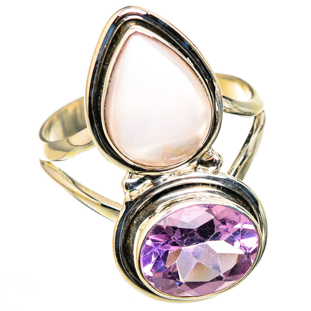 Rose Quartz Rings handcrafted by Anasilvercos - RING126318 - Photo 2