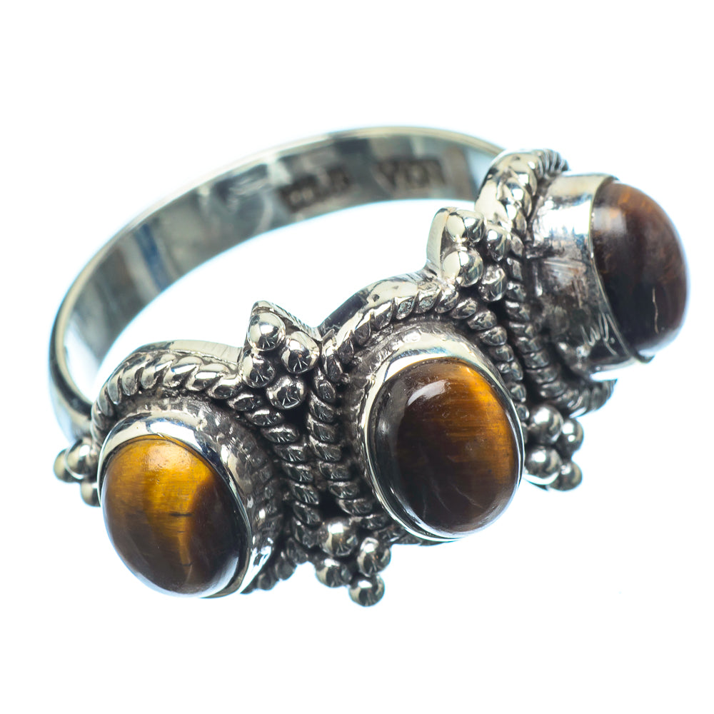 Tiger Eye Rings handcrafted by Anasilvercos - RING20906