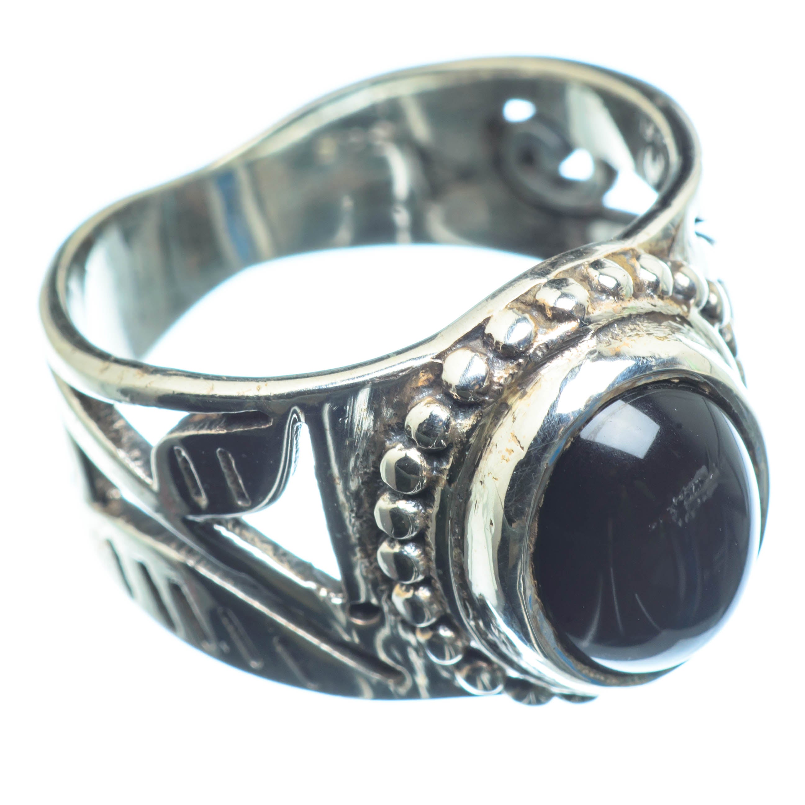 Black Onyx Rings handcrafted by Anasilvercos - RING26145