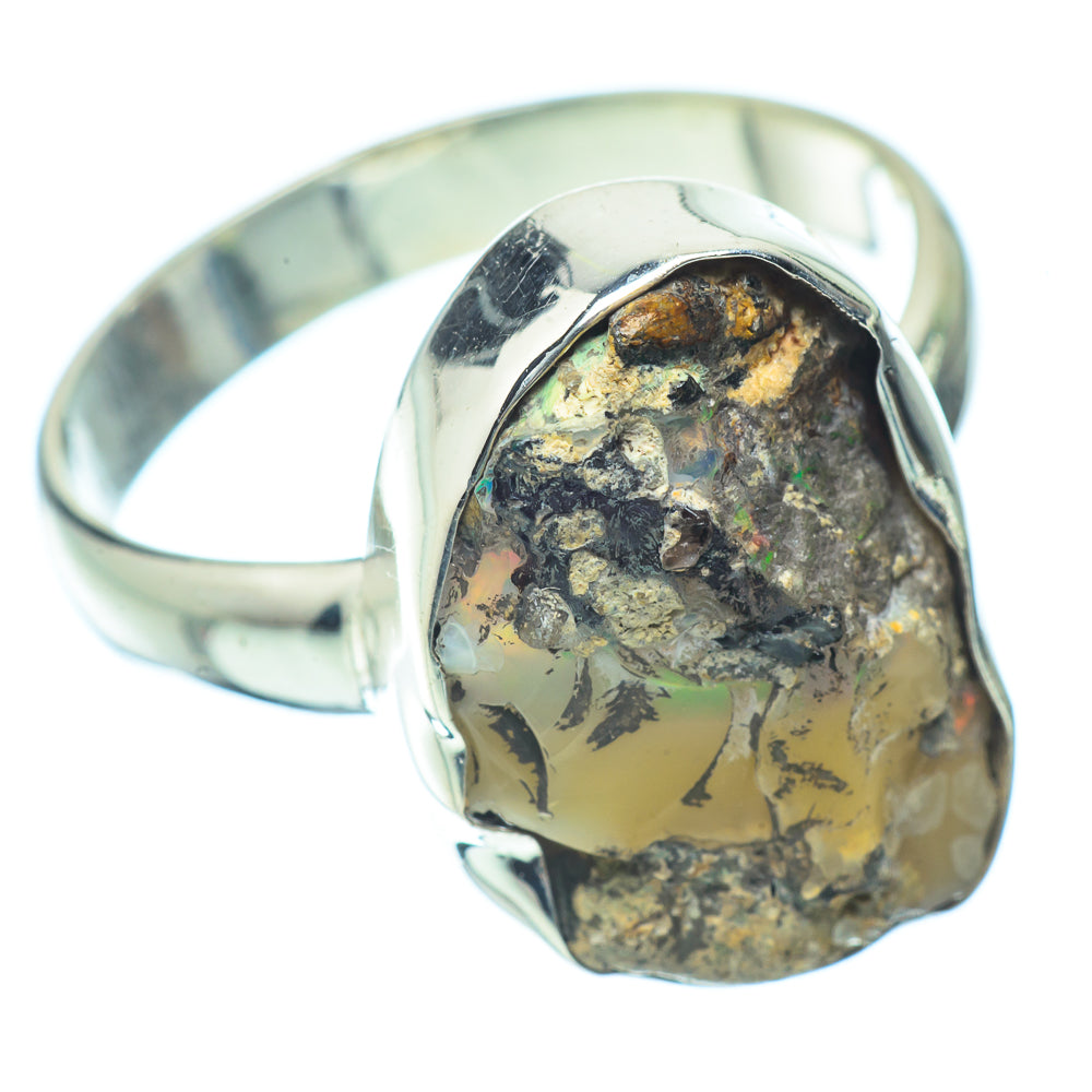 Ethiopian Opal Rings handcrafted by Anasilvercos - RING34721