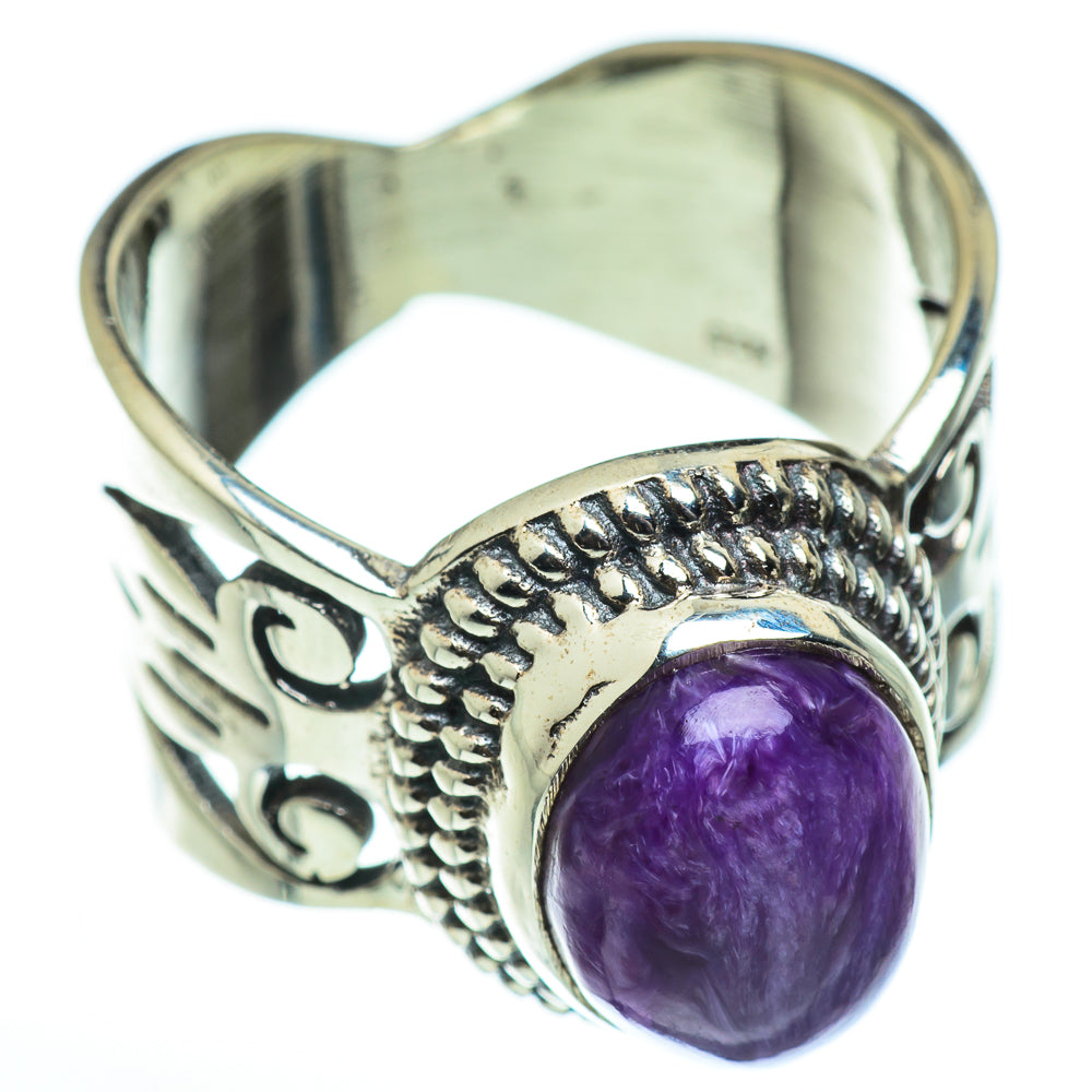Charoite Rings handcrafted by Anasilvercos - RING46136