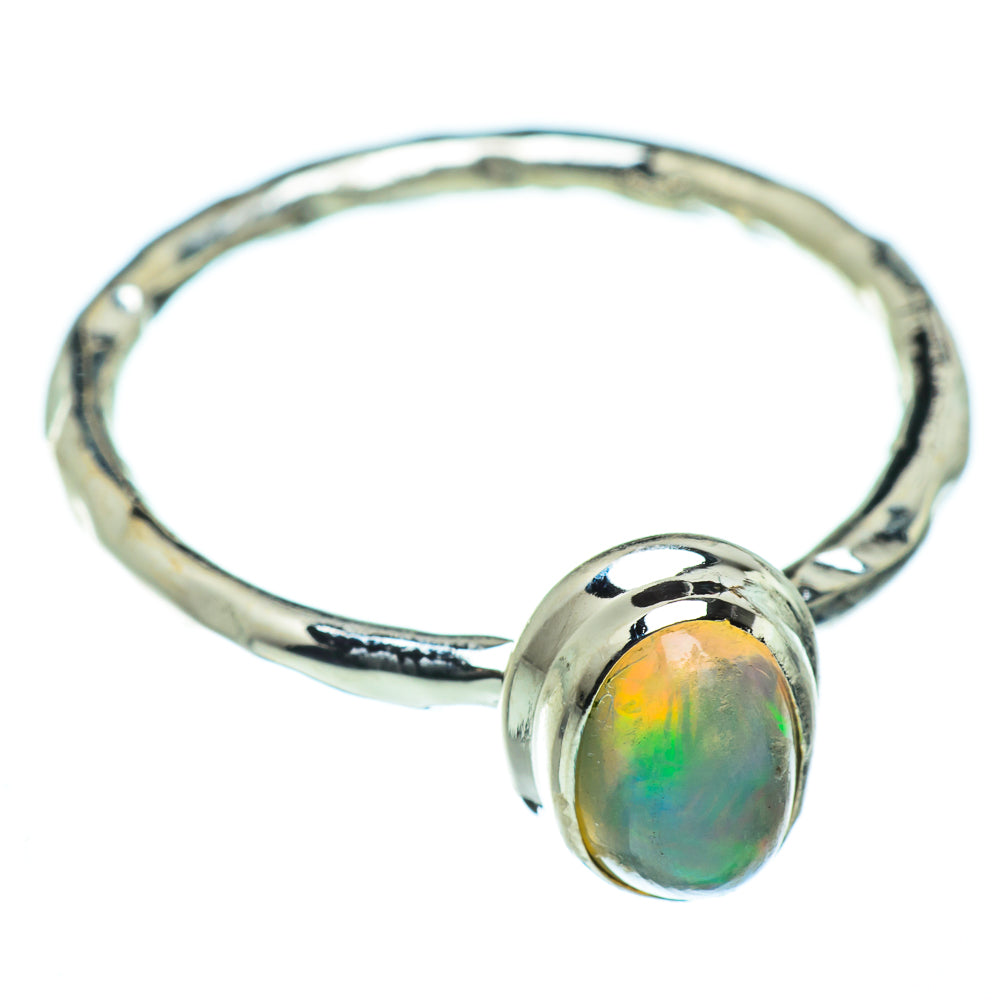 Ethiopian Opal Rings handcrafted by Anasilvercos - RING46721