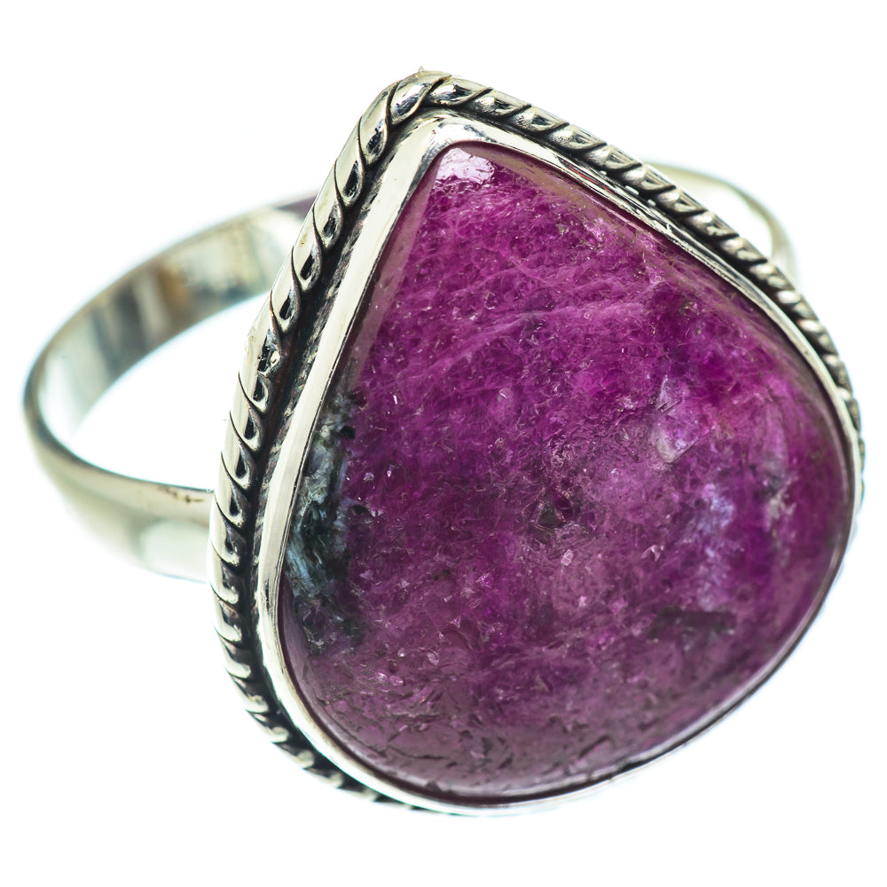 Ruby Zoisite Rings handcrafted by Anasilvercos - RING55235