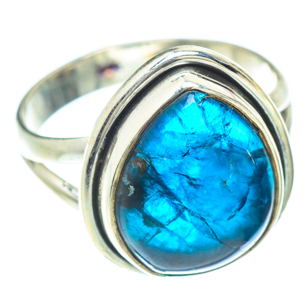 Chrysocolla In Quartz Rings handcrafted by Anasilvercos - RING57137