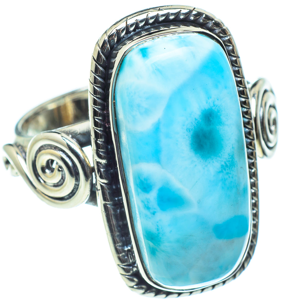 Larimar Rings handcrafted by Anasilvercos - RING58664