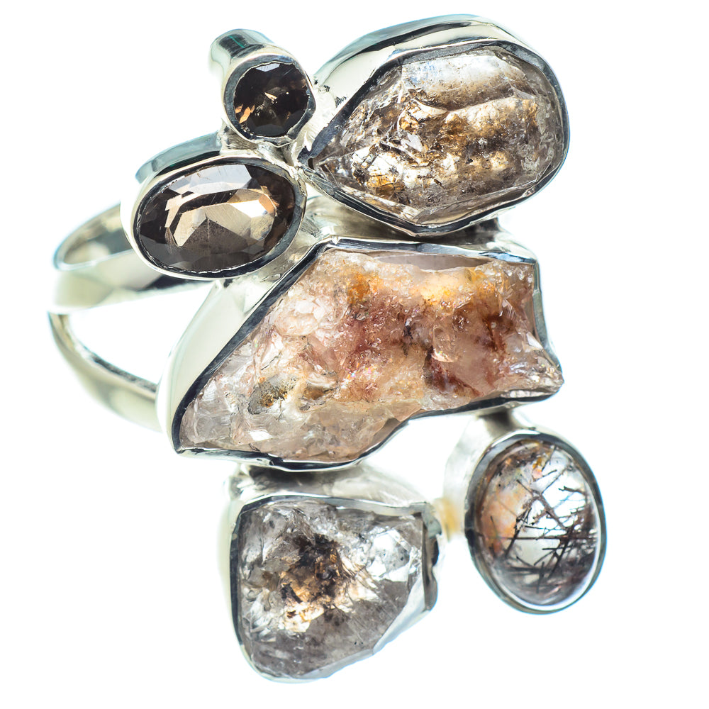 Herkimer Diamond Rings handcrafted by Anasilvercos - RING59025