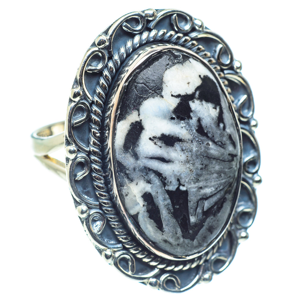 Chrysanthemum Stone Rings handcrafted by Anasilvercos - RING59724