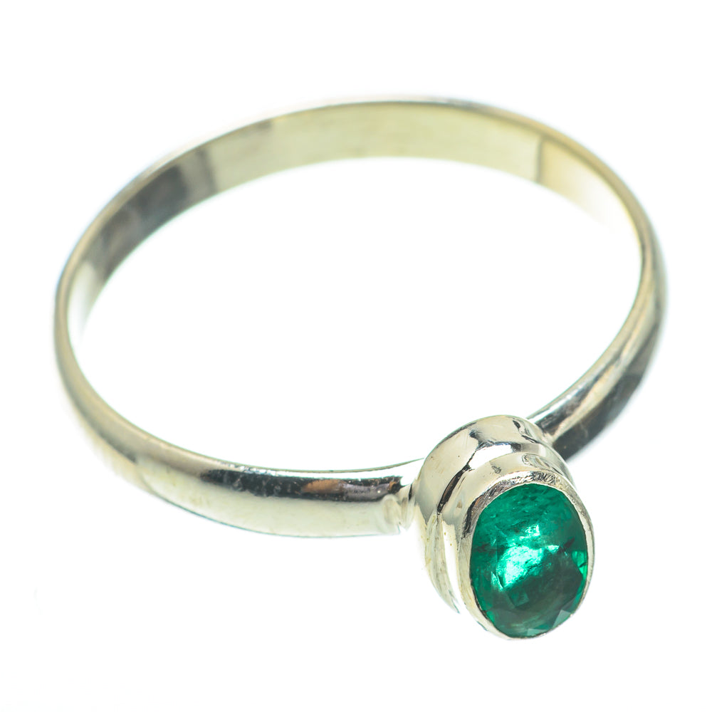 Zambian Emerald Rings handcrafted by Anasilvercos - RING61479