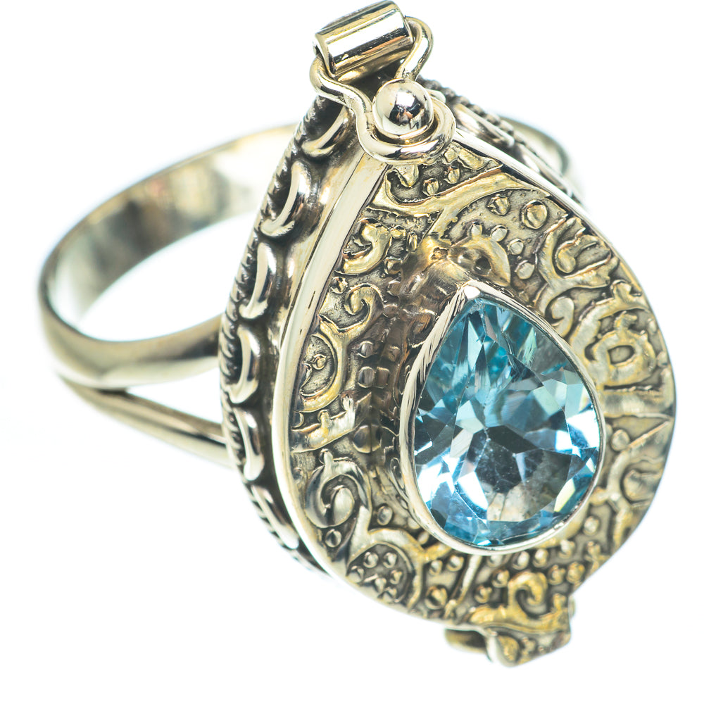 Blue Topaz Rings handcrafted by Anasilvercos - RING61876