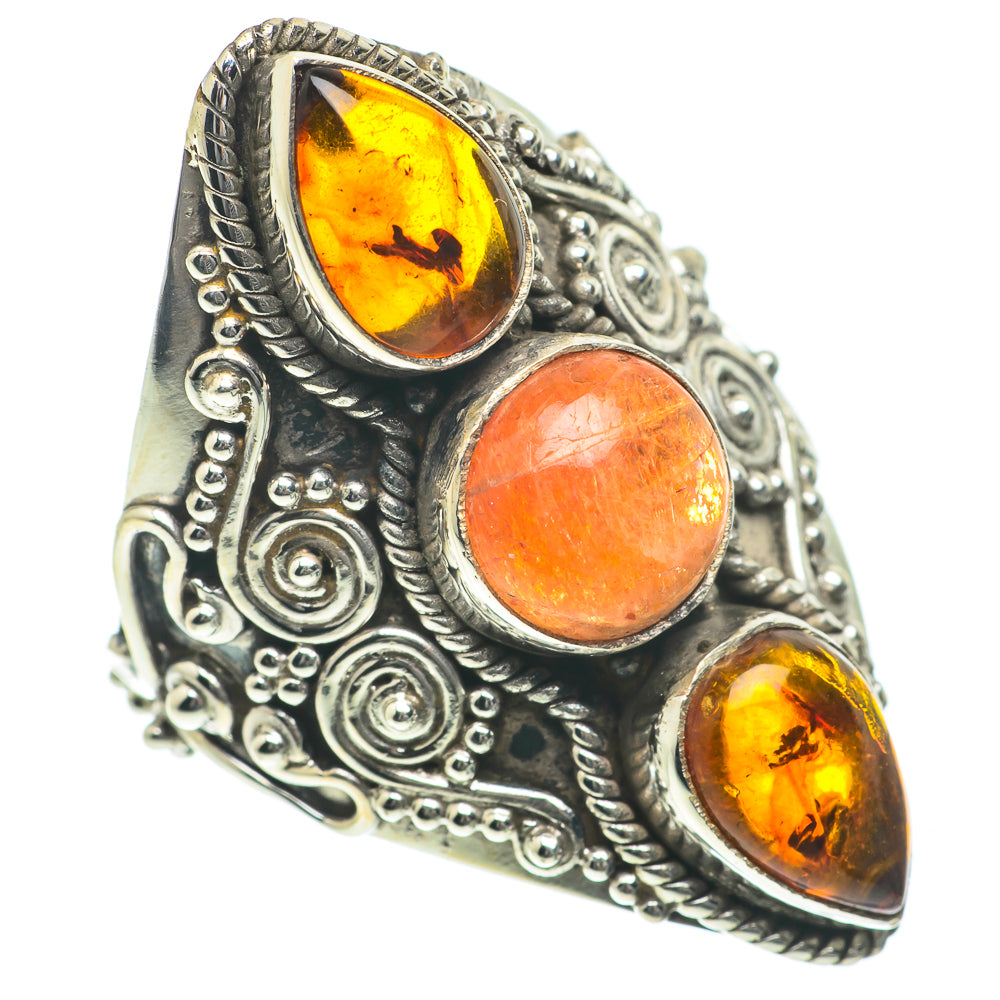 Sunstone Rings handcrafted by Anasilvercos - RING64121