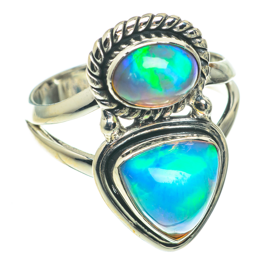 Ethiopian Opal Rings handcrafted by Anasilvercos - RING64693
