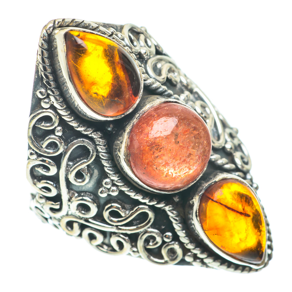 Sunstone Rings handcrafted by Anasilvercos - RING65351