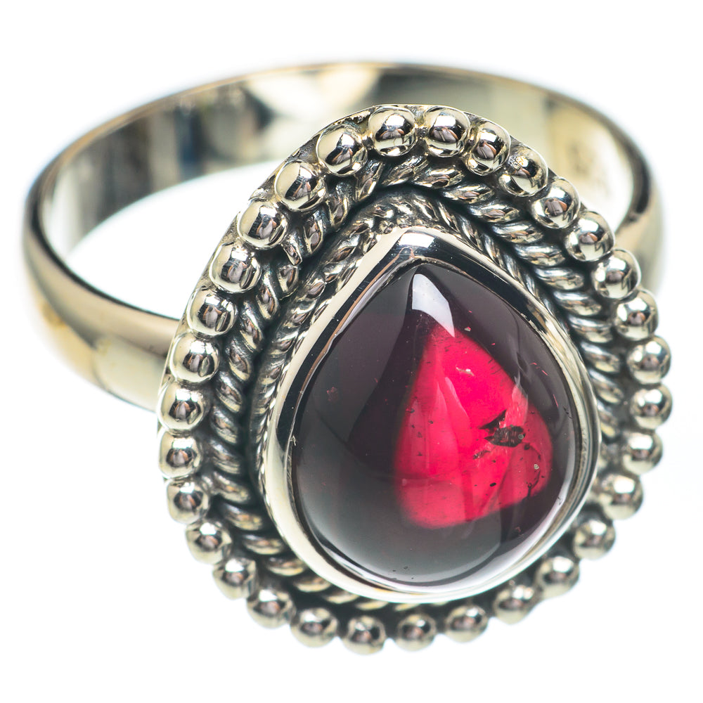Garnet Rings handcrafted by Anasilvercos - RING67178