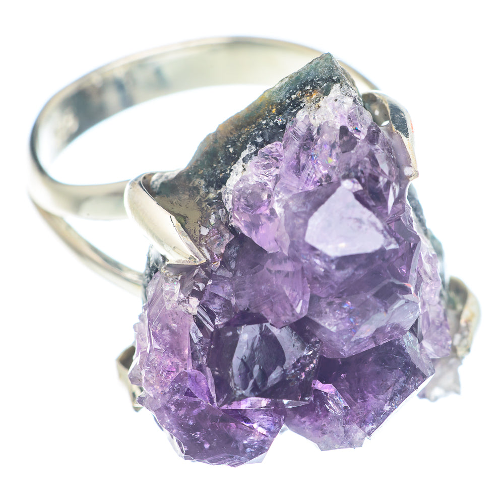 Amethyst Crystal Rings handcrafted by Anasilvercos - RING71443