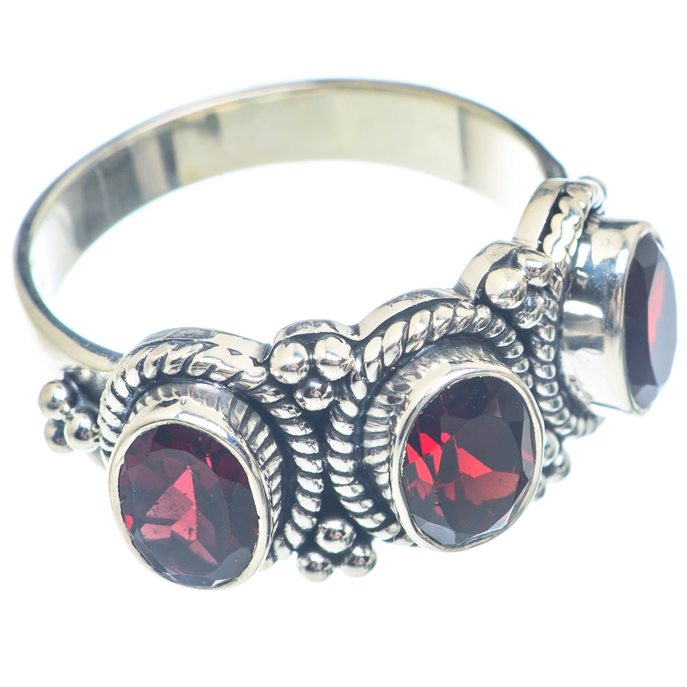 Garnet Rings handcrafted by Anasilvercos - RING72160