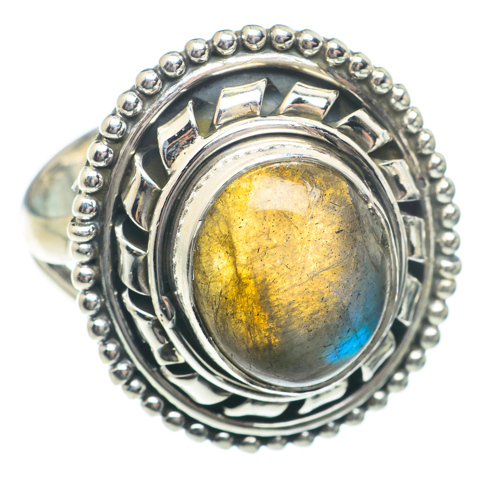 Labradorite Rings handcrafted by Anasilvercos - RING73983 - Photo 2