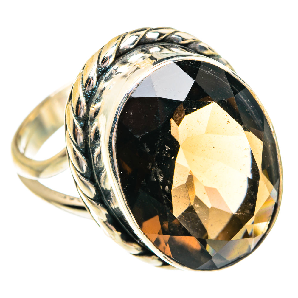 Smoky Quartz Rings handcrafted by Anasilvercos - RING77371