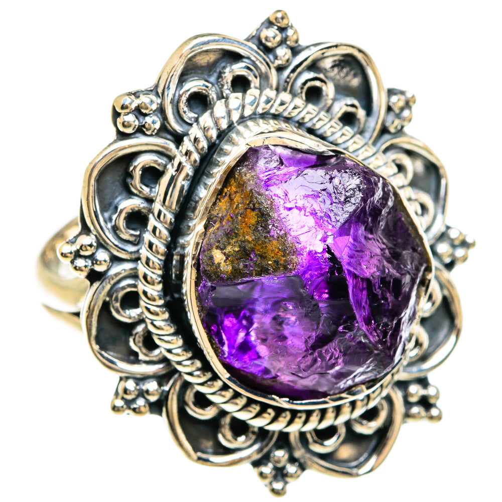 Amethyst Rings handcrafted by Anasilvercos - RING80429