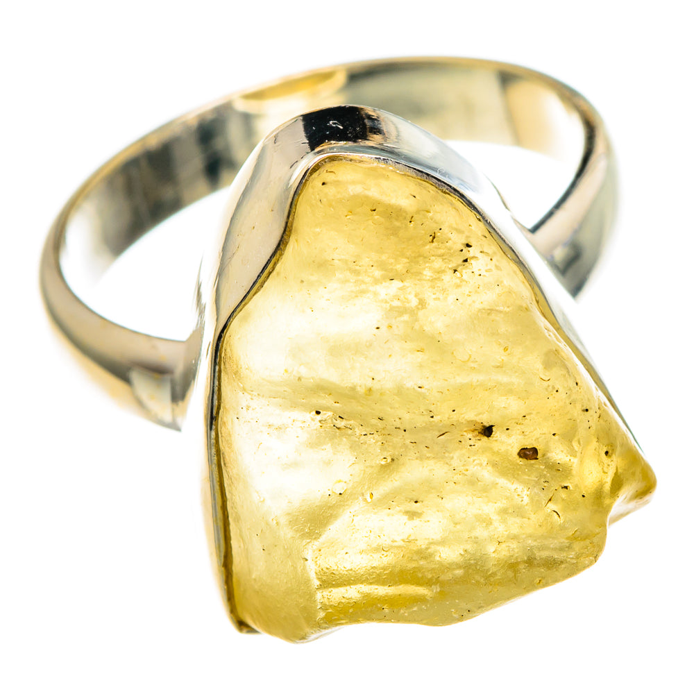 Libyan Desert Glass Rings handcrafted by Anasilvercos - RING85785