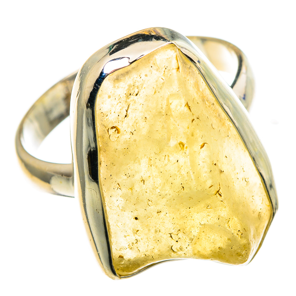 Libyan Desert Glass Rings handcrafted by Anasilvercos - RING86363