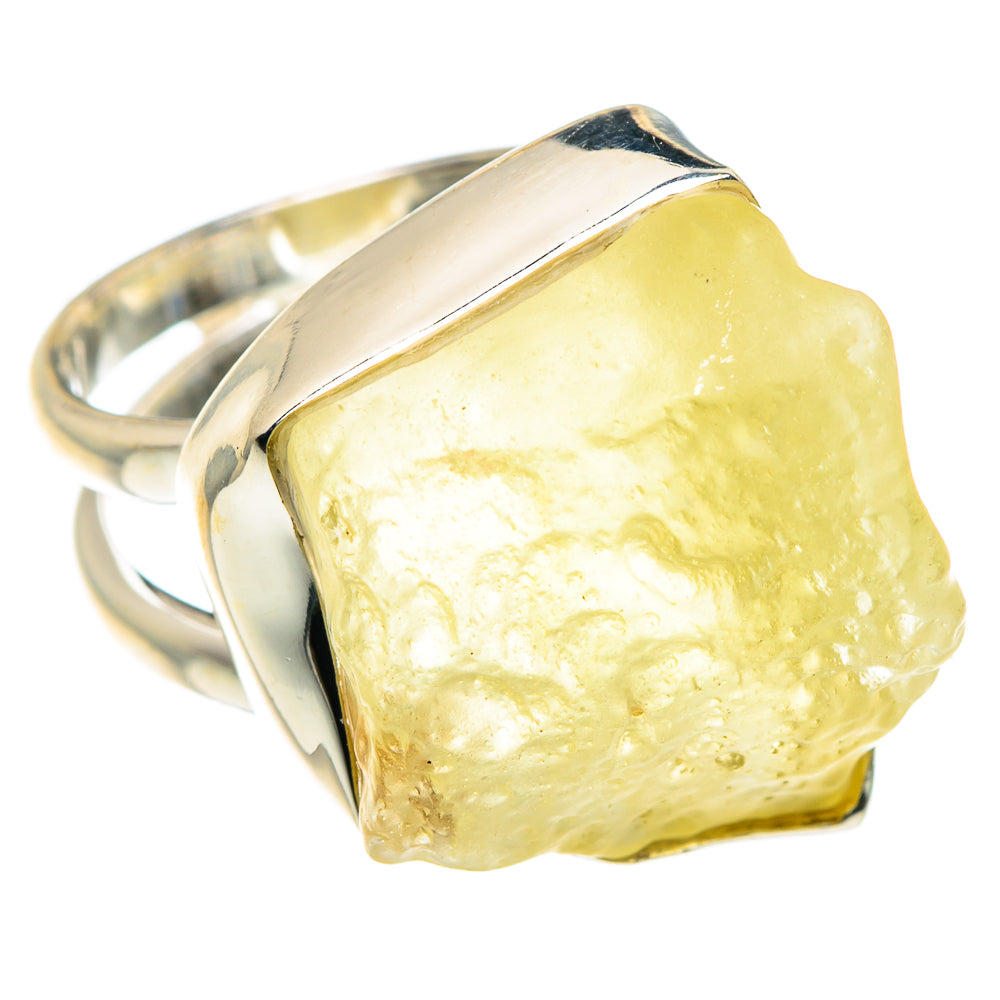 Libyan Desert Glass Rings handcrafted by Anasilvercos - RING88010