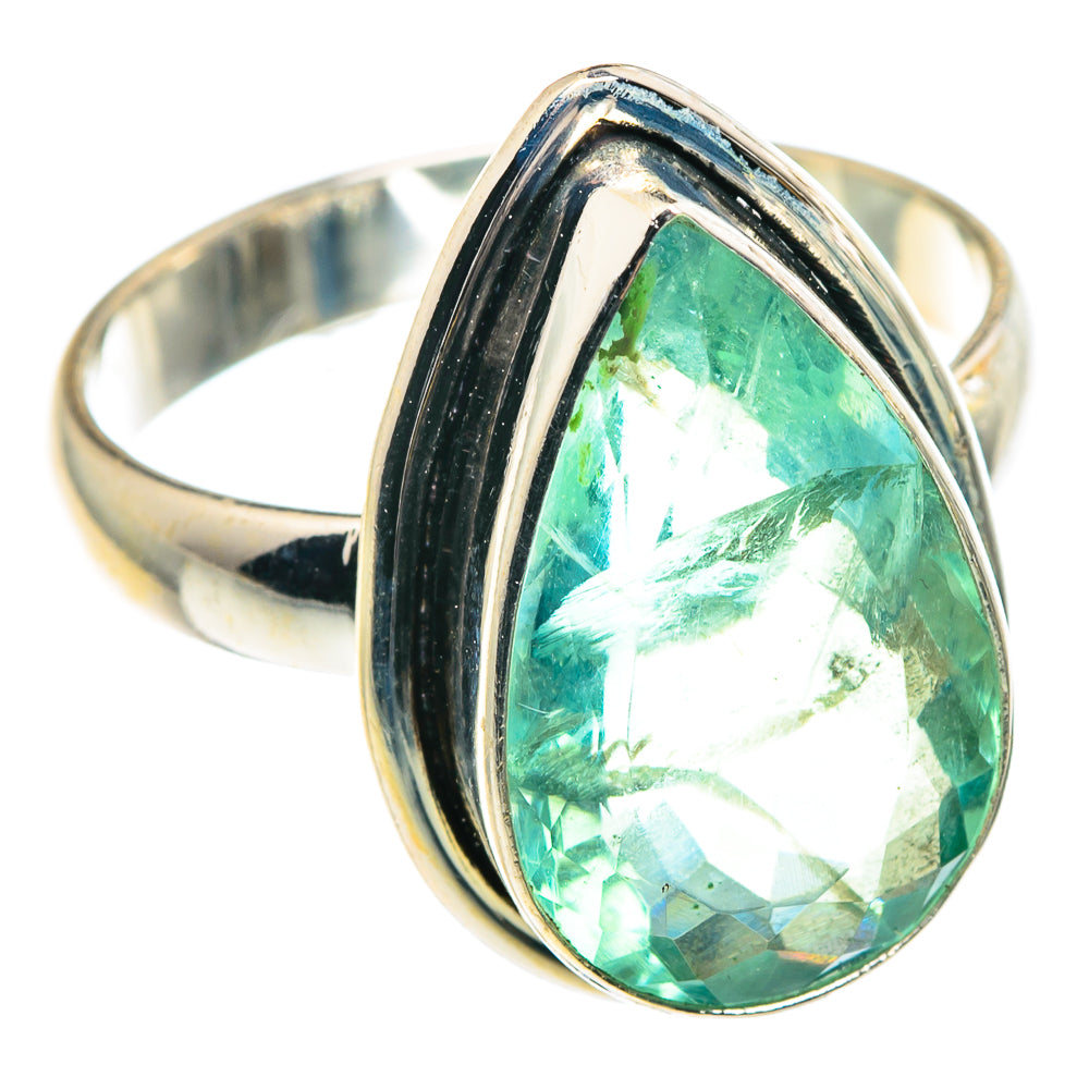 Green Fluorite Rings handcrafted by Anasilvercos - RING91297