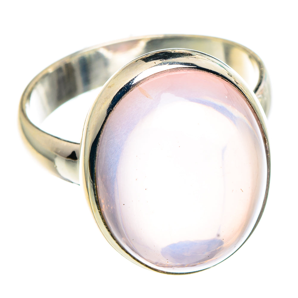 Rose Quartz Rings handcrafted by Anasilvercos - RING91414