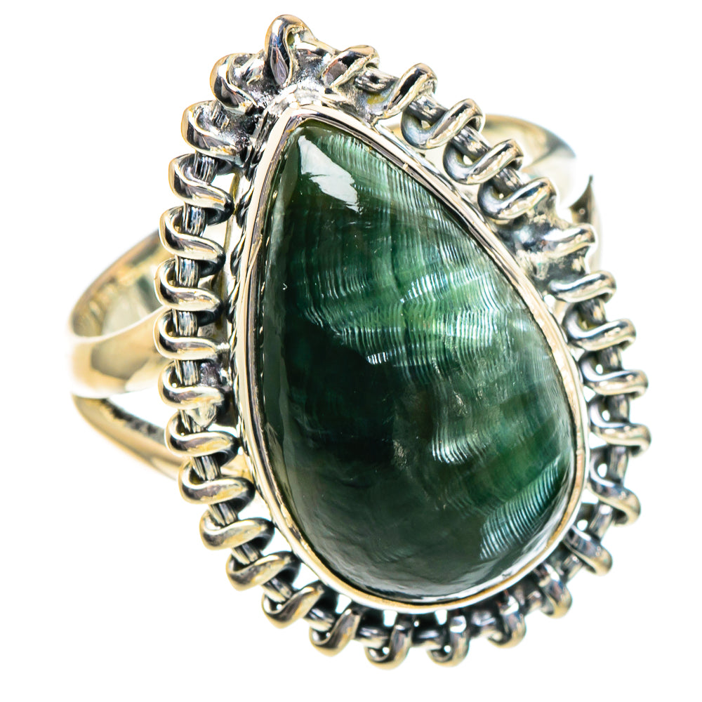 Seraphinite Rings handcrafted by Anasilvercos - RING95012