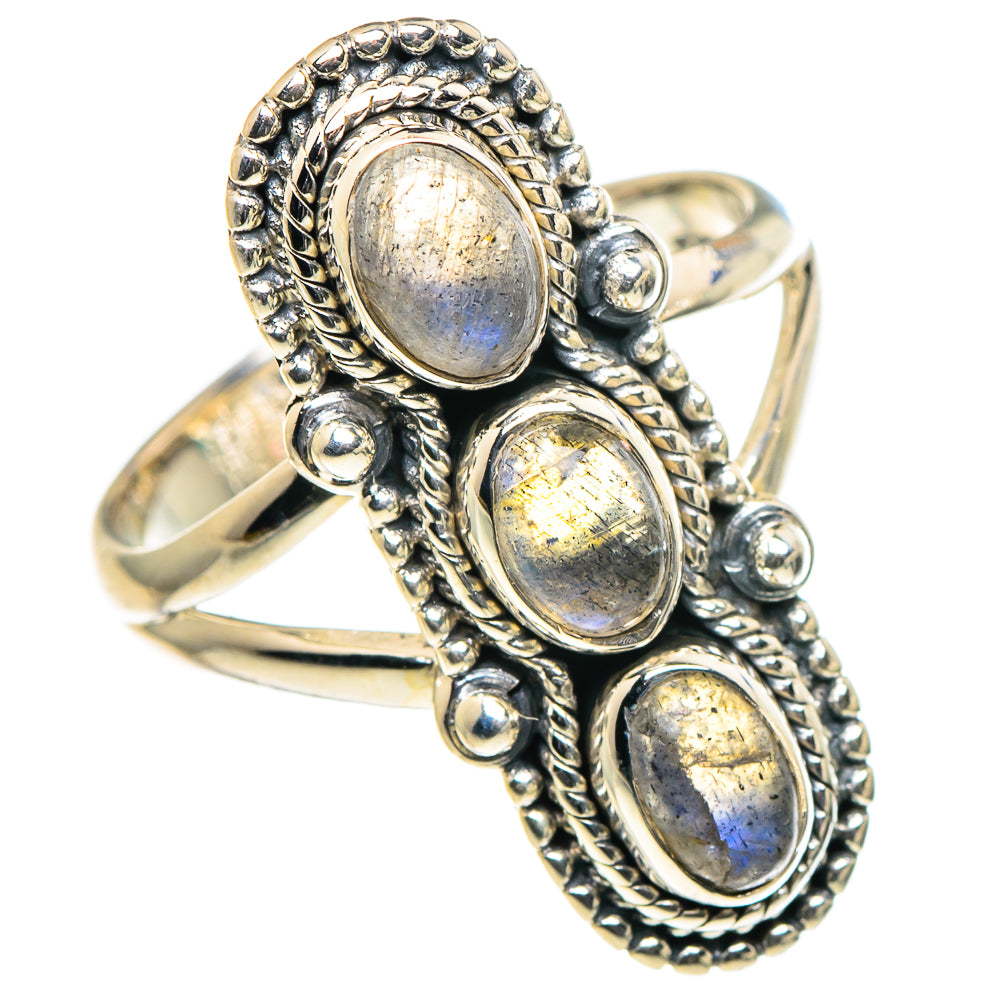 Labradorite Rings handcrafted by Anasilvercos - RING95896