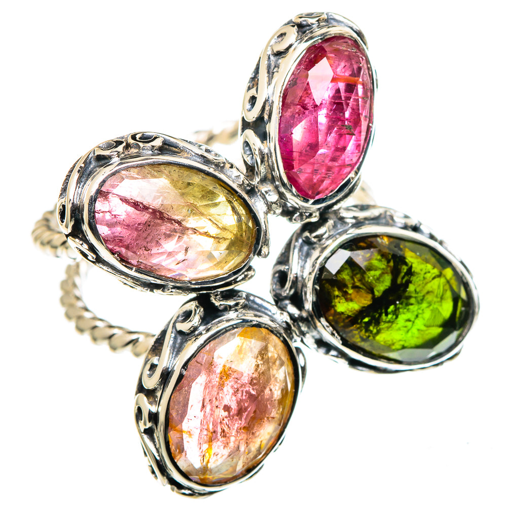 Rainbow Moonstone Rings handcrafted by Anasilvercos - RING96381
