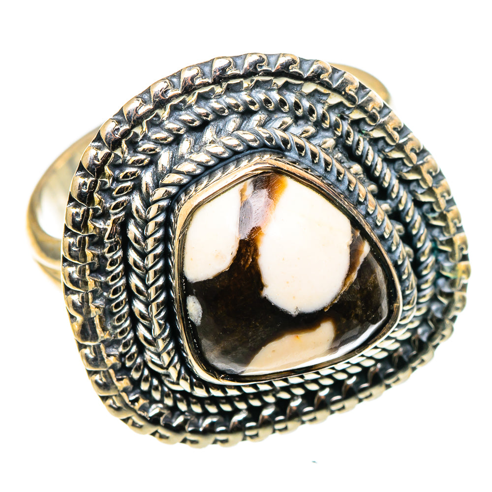 Peanut Wood Jasper Rings handcrafted by Anasilvercos - RING96909 - Photo 2