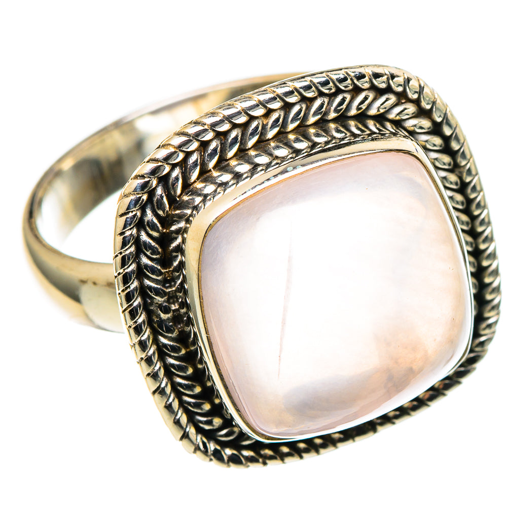 Rose Quartz Rings handcrafted by Anasilvercos - RING97840