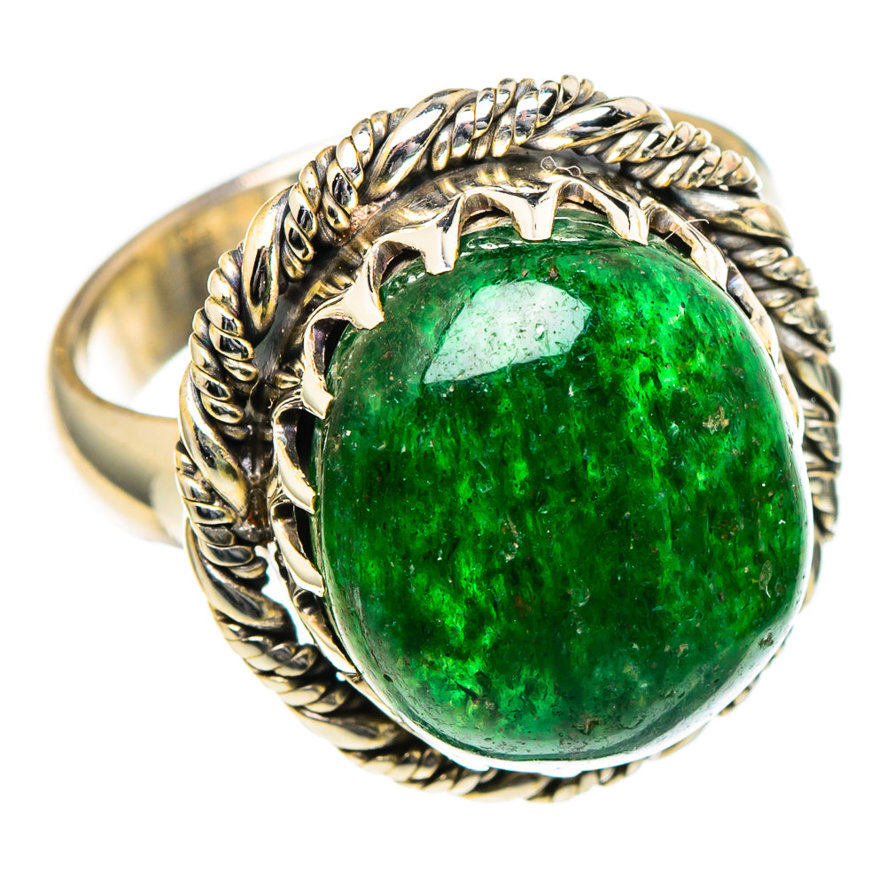 Green Aventurine Rings handcrafted by Anasilvercos - RING98345