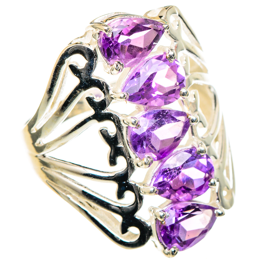 Amethyst Rings handcrafted by Anasilvercos - RING98359