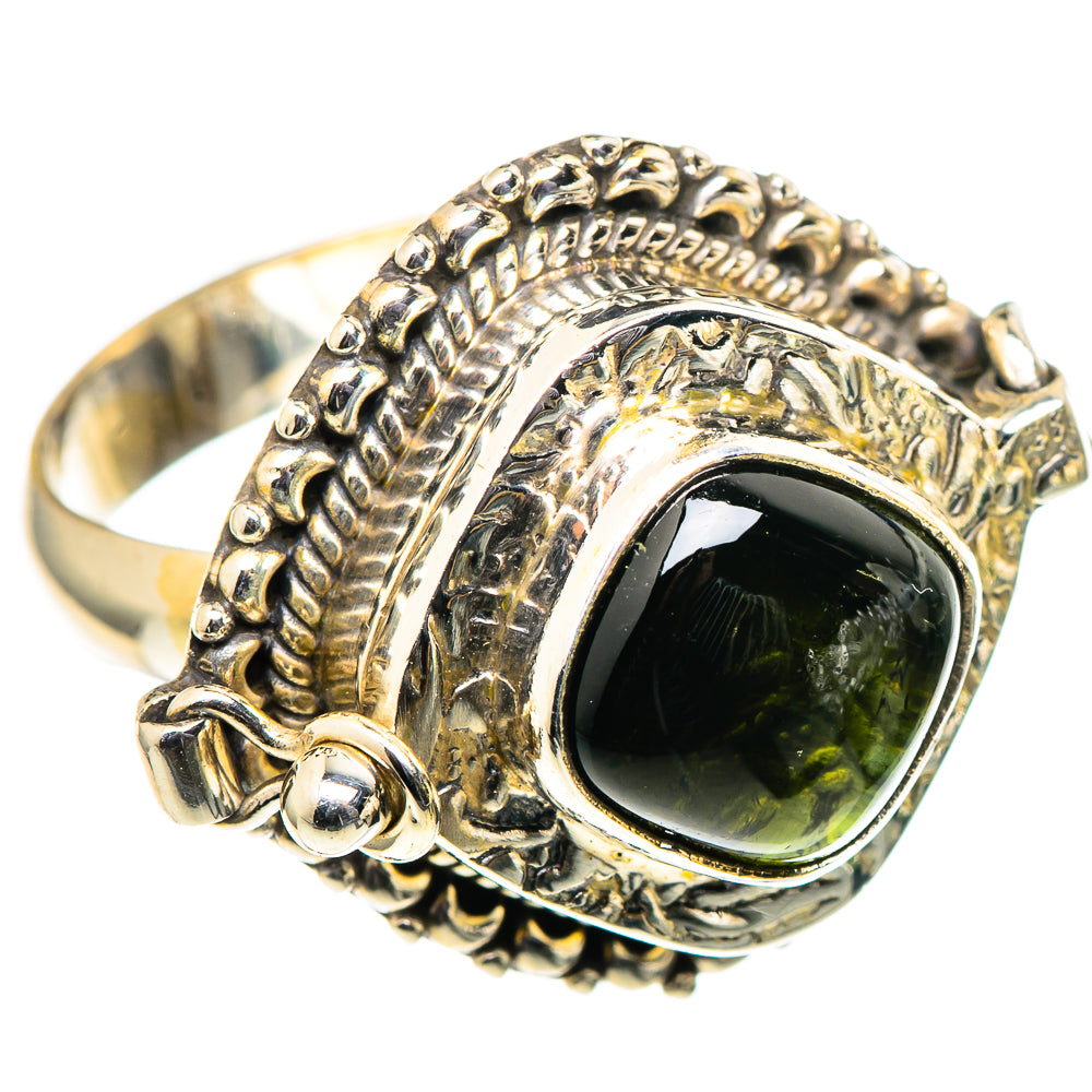 Green Tourmaline Rings handcrafted by Anasilvercos - RING98894