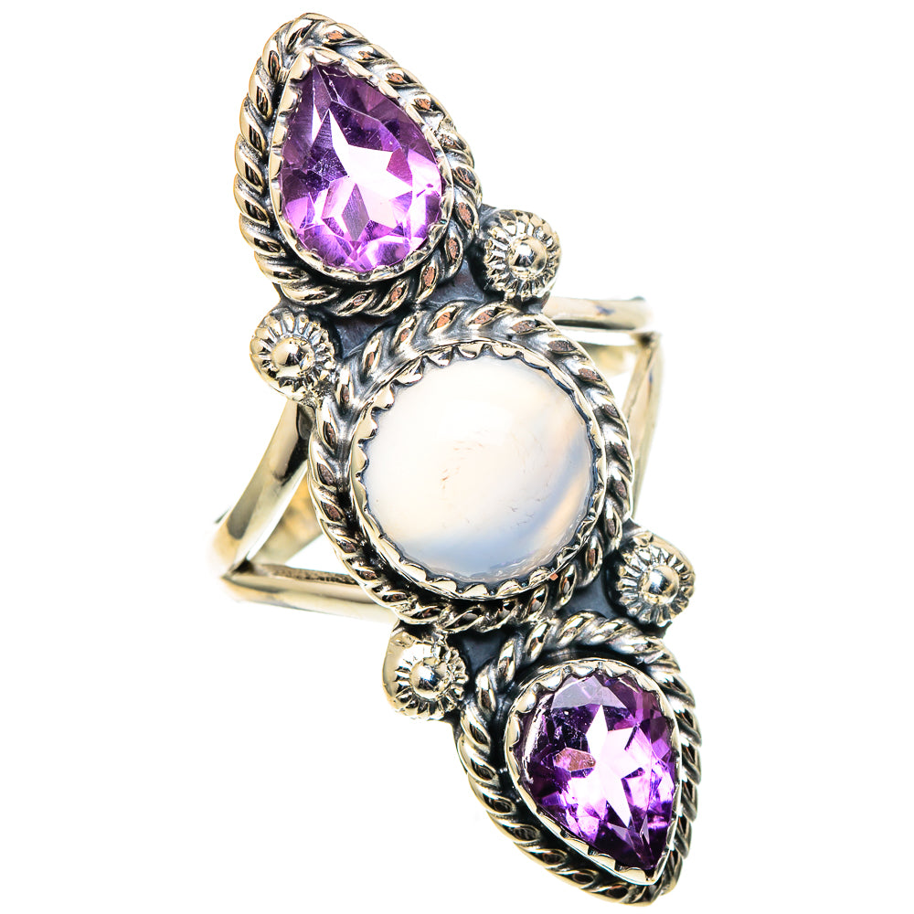 Aqua Chalcedony Rings handcrafted by Anasilvercos - RING99199