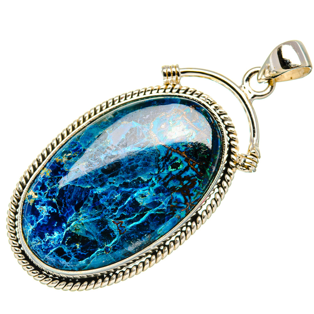 Shattuckite Pendant 2" (925 Sterling Silver) PD37057