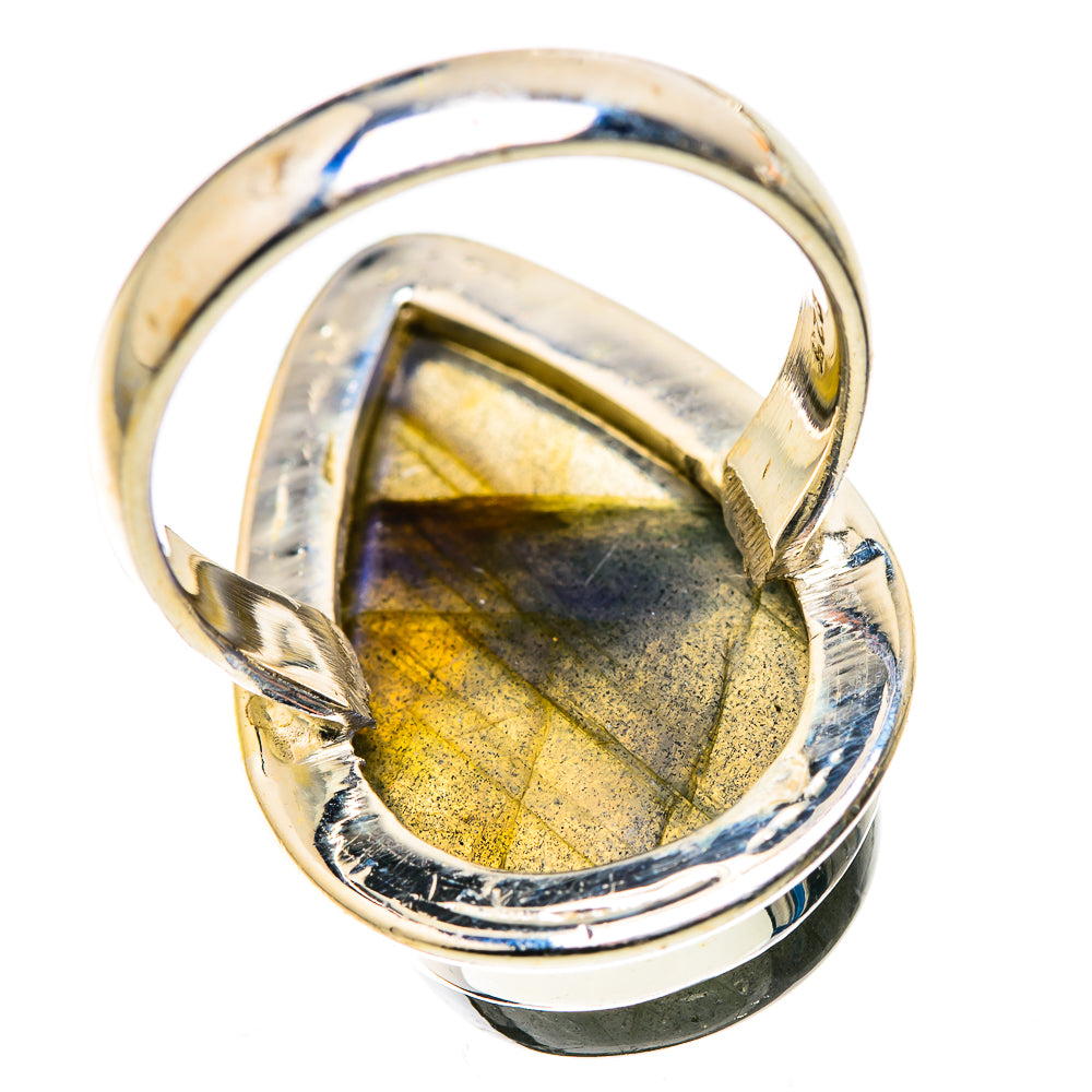 Large Labradorite Ring Size 7.5 (925 Sterling Silver) RING136189