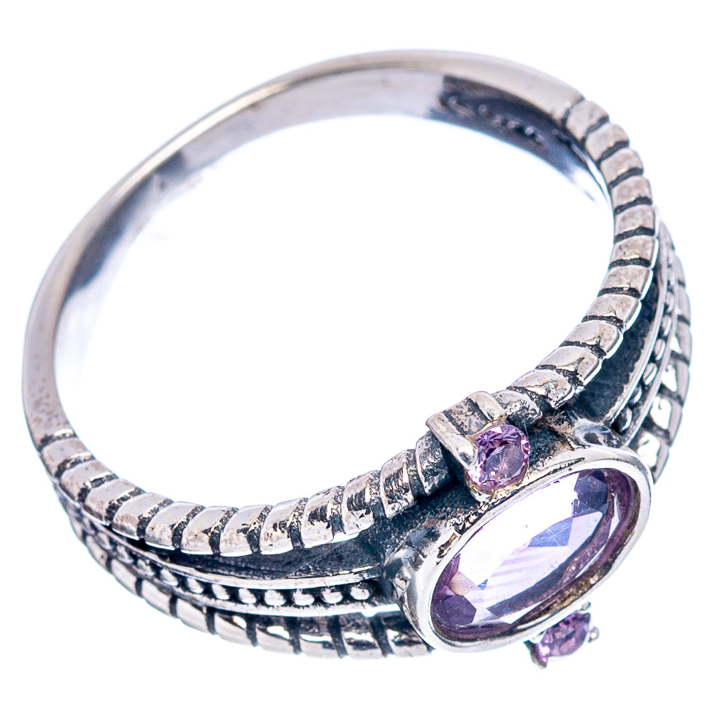 Amethyst Dainty Ring Size 6.5 (.925 Sterling Silver)