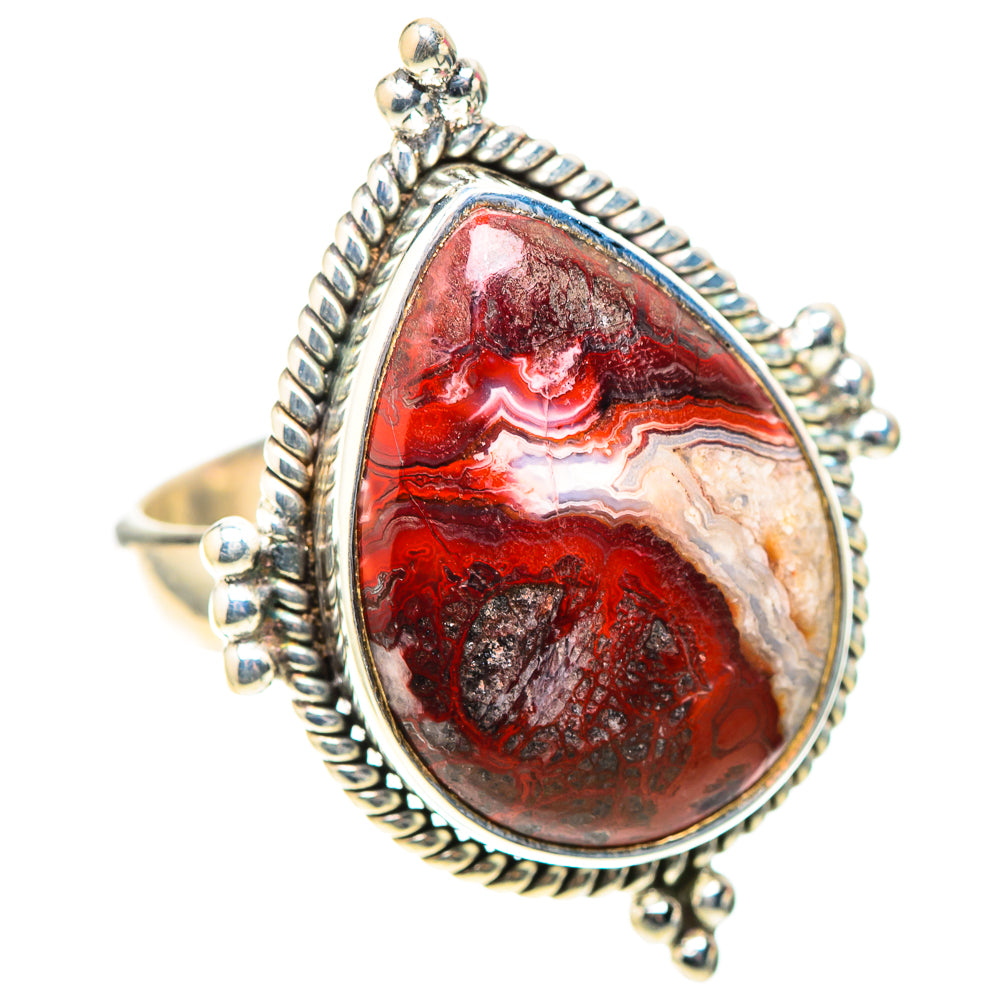 Crazy Lace Agate Ring Size 7.25 (925 Sterling Silver) RING138457