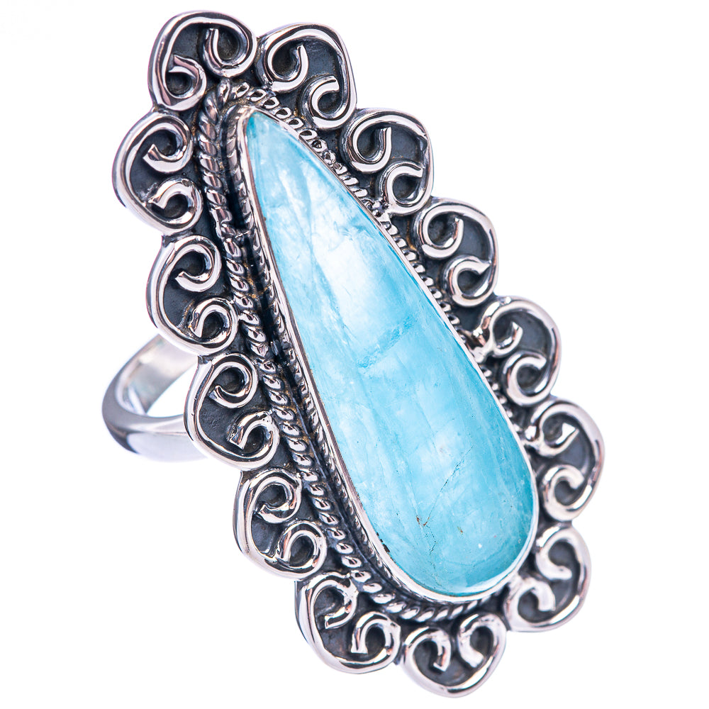 Signature Natural Aquamarine Ring Size 6.75 (925 Sterling Silver) R1789